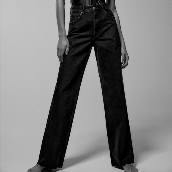 Zara Jeans Zara Trf Wide Leg Jeans Poshmark